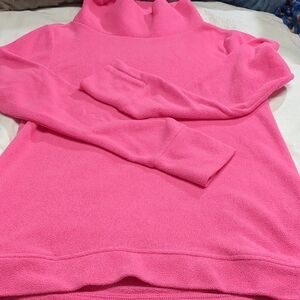 Vibrant Pink Women's Turtleneck Sweater